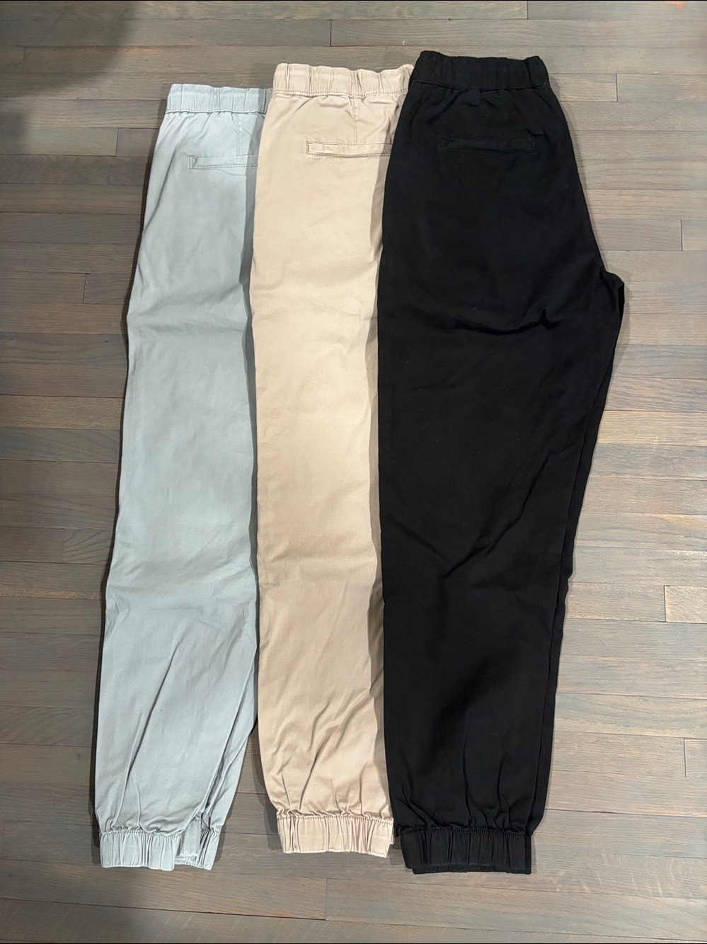 818A. 3 pieces bundle of drawstring jogger pants size M